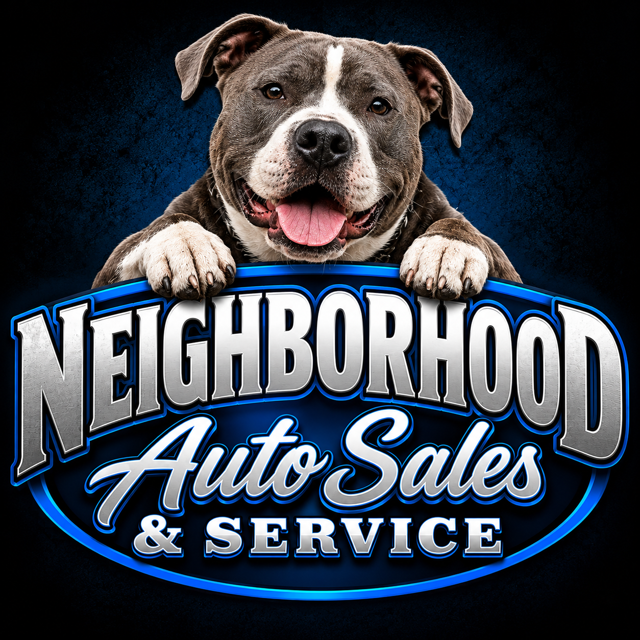 Neighborhood Auto Sales & Service dog logo